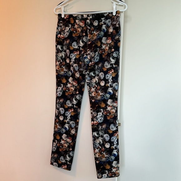 Zara Floral pants with front zip closure - Picture 3 of 5